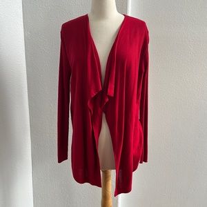 Verve Ami Red Open Cardigan Size S